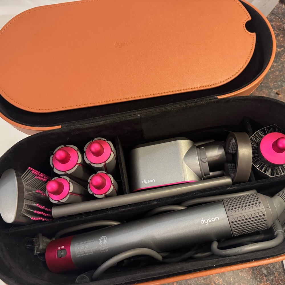 Dyson Hair Tool Set in Grey and Pink